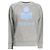 Isabel Marant Velours-Sweatshirt mit Logo Gray Ice Blue Blau