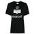 Isabel Marant Leinen-T-Shirt mit Logo Schwarz
