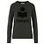 Isabel Marant Velours-Logo-Sweatshirt Faded Black Schwarz