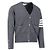Thom Browne Klassischer V-Ausschnitt-Cardigan aus Kaschmir Braun - Ansicht 4