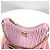Miu Miu Borsa a tracolla con catena Napappa Rosa - vista 8