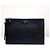 Prada Clutch con tracolla in Saffiano con logo triangolare Nero - vista 2