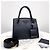 Prada Borsa a tracolla tote Saffiano monocromatica nera Nero - vista 3