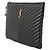 Saint Laurent Clutch Matelassé New Medium Nero - vista 2