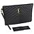 Saint Laurent Clutch Matelassé New Medium Nero - vista 8