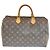 Louis Vuitton Borsa Tote Speedy in tela Monogram marrone - vista 8