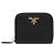 Prada Portamonete Saffiano Gold Logo Nero QWA