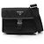 Prada Borsa crossbody per telefono in nylon con logo triangolare Saffiano Nero