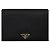 Prada Borsa porta documenti Saffiano con logo triangolare Nero Rosso