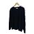 Céline Herren Strickpullover mit Seitenstreifen, Rundhals - Schwarz - Ansicht 2