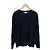Céline Herren Strickpullover mit Seitenstreifen, Rundhals - Schwarz - Ansicht 4