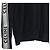 Céline Herren Strickpullover mit Seitenstreifen, Rundhals - Schwarz - Ansicht 8