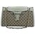 Gucci Borsa a tracolla Emily Large GG Canvas Horsebit Chain Bianca Marrone