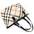 Burberry Borsa a tracolla Shopper Niki in tela PVC Super Nova Check Marrone - vista 3