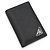 Prada Triangle Logo Card Wallet in Black Saffiano Leather - view 3