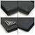 Prada Triangle Logo Card Wallet in Black Saffiano Leather - view 8