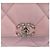 Chanel 19 Chanel Borsa a patta in pelle di agnello Medium Pink Jenny Bag Catena argento Spalla Rosa - vista 8