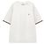 Burberry Check Trim Baumwoll-T-Shirt Weiß