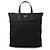 Prada Borsa Tote in Nylon e Pelle Saffiano Nero - vista 4