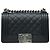Chanel Boy Small Flap Bag Black Caviar Vintage Silver Hardware Schwarz