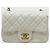 Chanel Petite Sac Ramskin Vintage Gold Chain White Bianco - vista 2