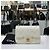 Chanel Petite Sac Ramskin Vintage Gold Chain White Bianco - vista 3