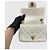 Chanel Petite Sac Ramskin Vintage Gold Chain White Bianco - vista 6