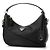 Prada Logo Triangle Leder Hobo-Tasche Schwarz - Ansicht 3