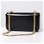 Céline Borsa a tracolla con catena in vitello lucido Nero - vista 5