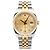 Rolex Orologio Combinazione Uomo Datejust con Quadrante Computer e Diamanti Originali Giallo
