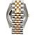 Rolex Orologio Combinazione Uomo Datejust con Quadrante Computer e Diamanti Originali Giallo - vista 7