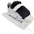 Moncler Sneakers in pelle bianca Rabbit con pelliccia e Velcro da donna Bianco
