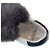 Moncler Sneakers in pelle bianca Rabbit con pelliccia e Velcro da donna Bianco - vista 2