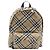 Burberry Zaino Check Marrone