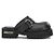 Mule Balenciaga Venom in pelle nera Nero - vista 4