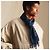 Hermès Clic, C'est Noue Scarf Marine Blue - vista 3