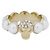 Anello Alexander McQueen Skull Pearl Oro D'oro - vista 4