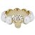 Anello Alexander McQueen Skull Pearl Oro D'oro - vista 6