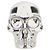 Boucles d'oreilles puces Skull Alexander McQueen Argent Argenté
