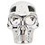 Boucles d'oreilles puces Skull Alexander McQueen Argent Argenté - vue 4