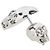 Boucles d'oreilles puces Skull Alexander McQueen Argent Argenté - vue 5