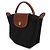 Longchamp Borsa Tote Le Pliage Original Handle Pouch Nero - vista 4
