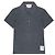 Thom Browne Polo de jersey de crepé de algodón con cuello redondo Castaño
