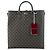 Gucci Gray GG Supreme Canvas Ophidia Medium Document Tote Bag