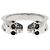 Alexander McQueen Twin Skull Ring Silber - Ansicht 4
