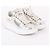 Alexander Mcqueen Sneakers Oversole Metallic Bianco - vista 4