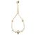 Alexander Mcqueen Bracciale dell'amicizia con perle e teschio D'oro - vista 4