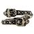 Alexander Mcqueen Anello Teschio Wraparound Argento - vista 4