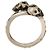 Alexander Mcqueen Anello Teschio Wraparound Argento - vista 6
