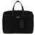 Prada Borsetta in nylon e pelle Saffiano Nero - vista 3